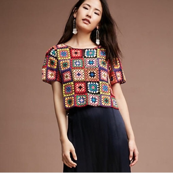 ISO Anthropologie Crochet and Cropped Top - Picture 3 of 4